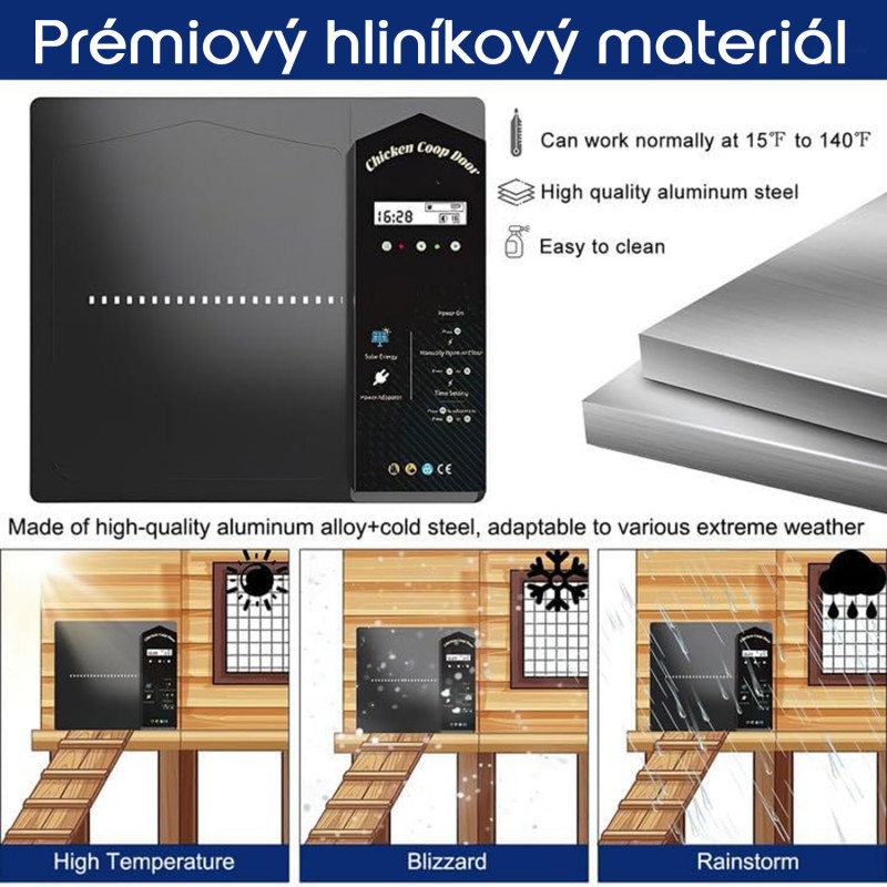 Automatické otevírání a zavírání kurníku O...