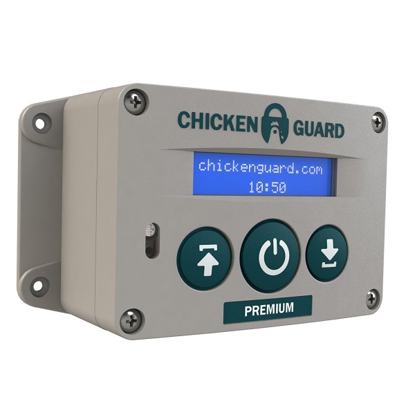 Otevírání a zavírání kurníku ChickenGuard Premium se světelným senzorem
